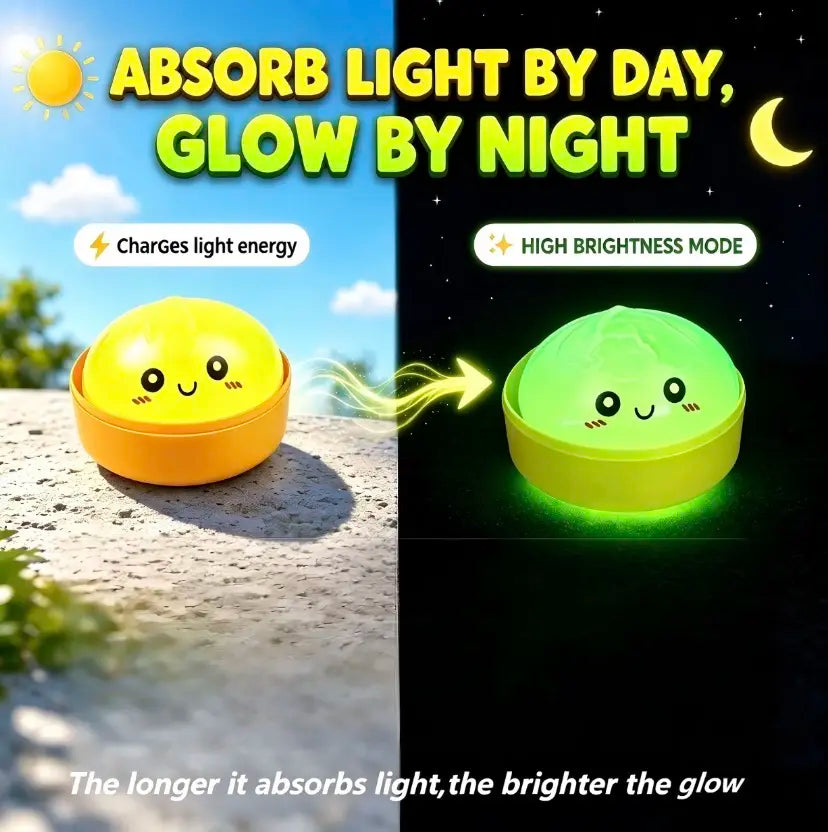 Luminous Dumpling Shaped Squishy Squeeze Toy, Random Color 1Pc, Realistic Food Rebound Texture, Soft Stress Relief Fidget Toy, Table Ornament, Universal Gift for Men & Women