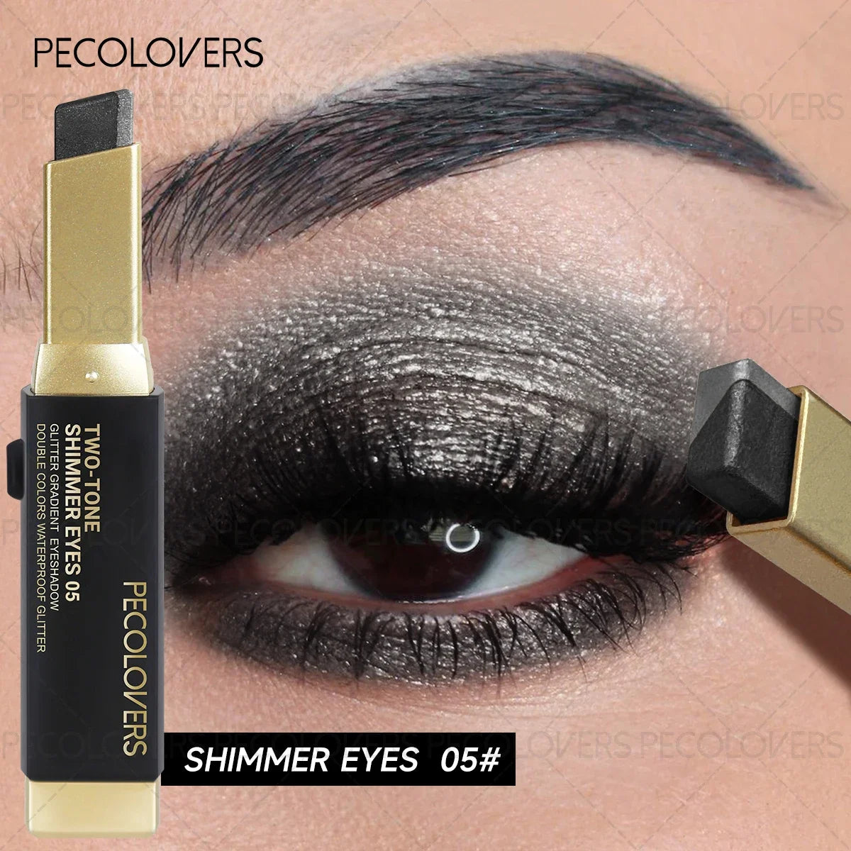 1PC Dual-Color Eyeshadow Stick - Shimmer, Matte & Pearlescent, Convenient for Daily Eye Makeup