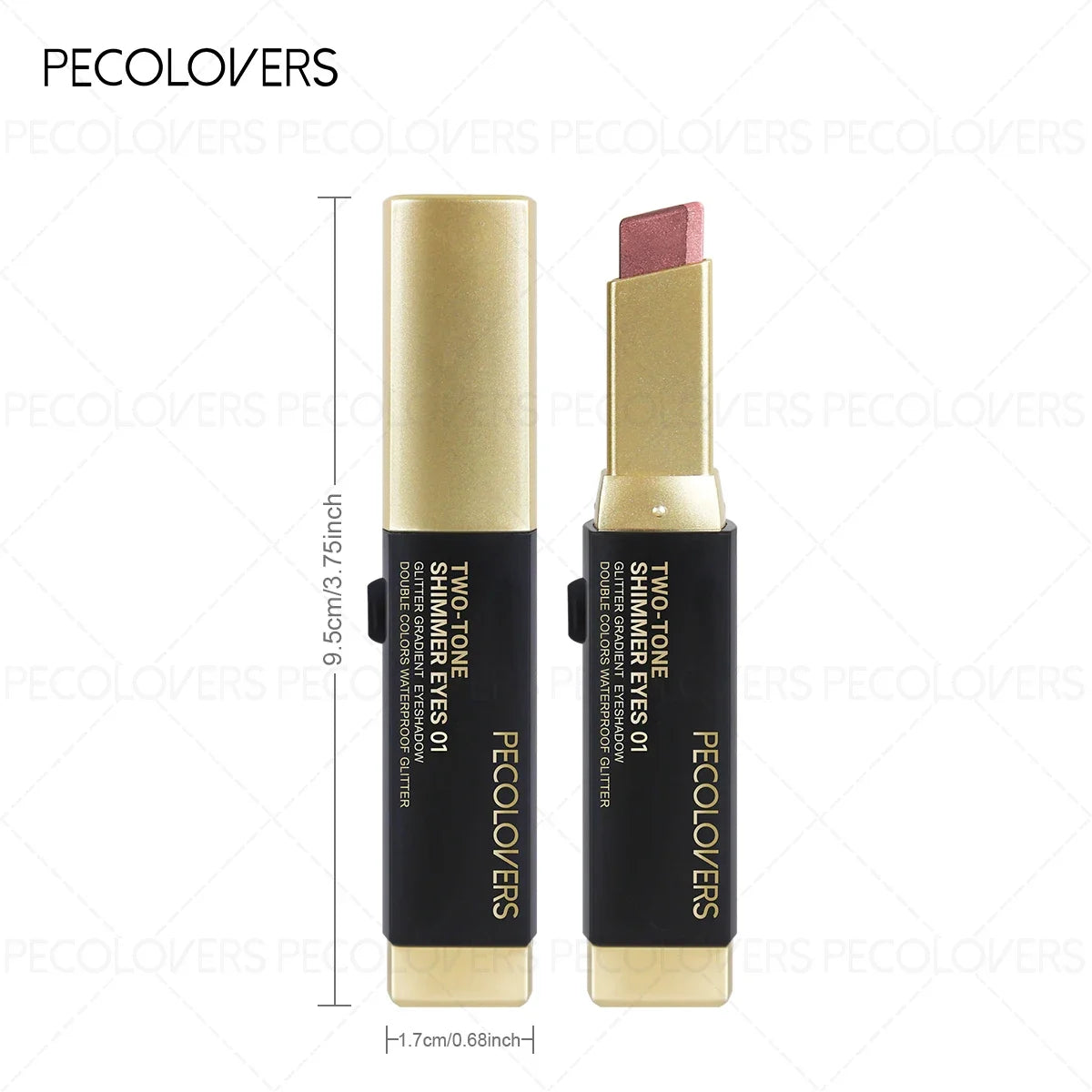 1PC Dual-Color Eyeshadow Stick - Shimmer, Matte & Pearlescent, Convenient for Daily Eye Makeup